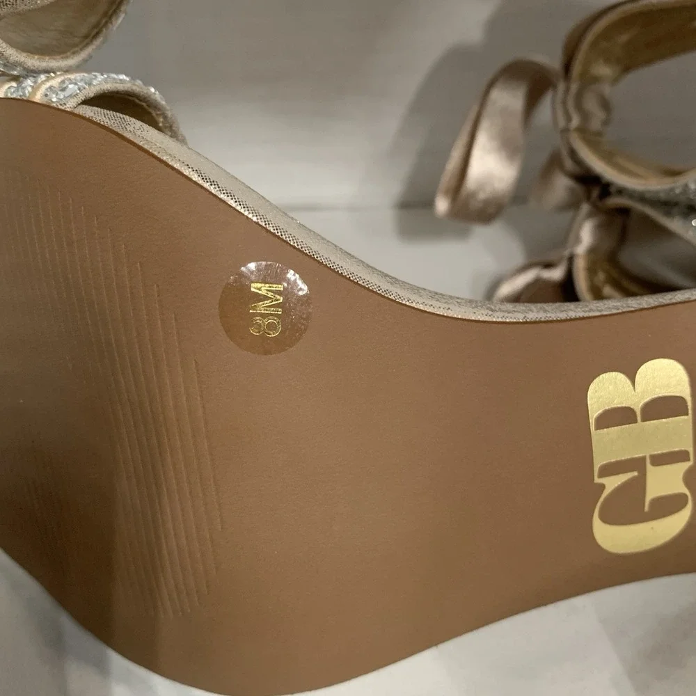 Gianni Bini Prom Queen Light Gold Shoes Size 8 Never Worn/no Box‎